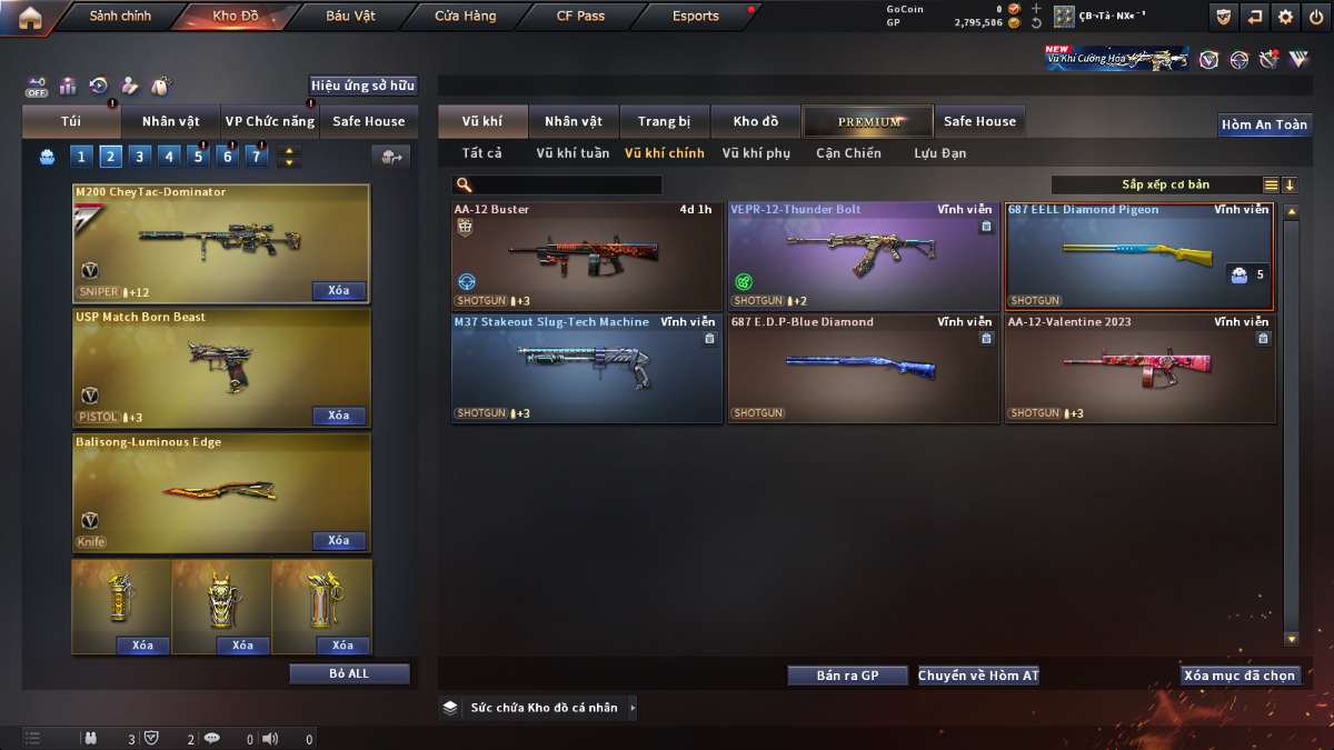shop acc cf uy tin gia re